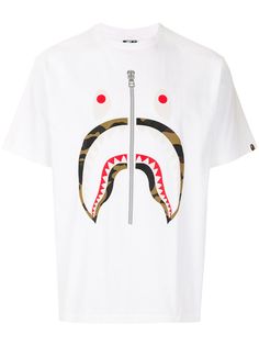 A BATHING APE® футболка Camo Shark с короткими рукавами