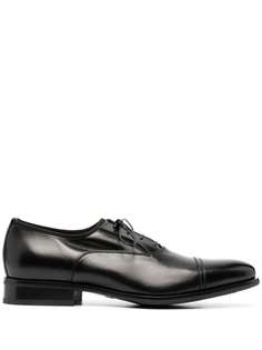 Santoni туфли на шнуровке с миндалевидным носком