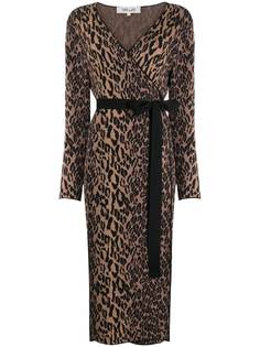 DVF Diane von Furstenberg платье с запахом и леопардовым принтом