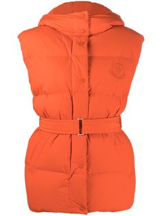 Moncler belted logo gilet