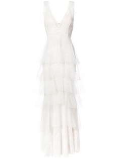 Marchesa Notte многослойное кружевное платье