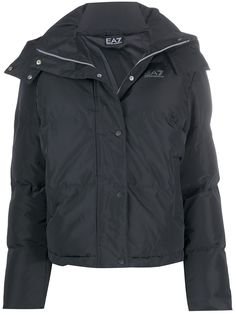 Ea7 Emporio Armani пуховик с длинными рукавами