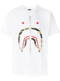 A BATHING APE® футболка Camo Shark с короткими рукавами