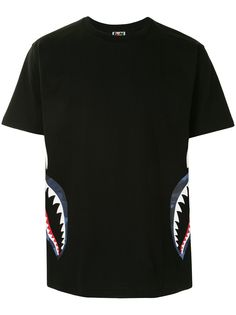 A BATHING APE® футболка Colours Camo Side Shark с короткими рукавами