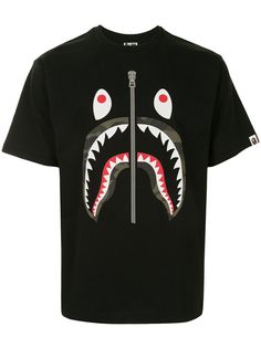 A BATHING APE® футболка Camo Shark с короткими рукавами