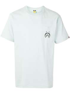 A BATHING APE® футболка Shark с накладным карманом