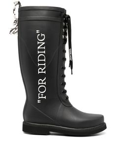 Off-White непромокаемые сапоги For Riding
