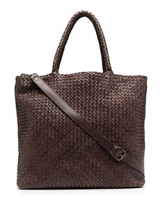 Officine Creative большая плетеная сумка-тоут