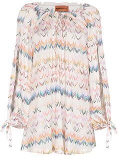 Missoni Mare платье мини с принтом шеврон