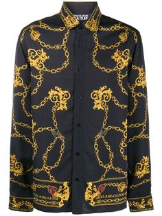 Versace Jeans Couture рубашка с принтом Chain & Baroque