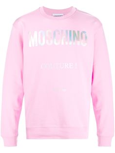 Moschino толстовка с вышитым логотипом