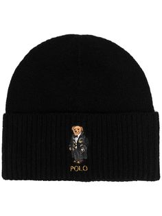 Polo Ralph Lauren шапка бини Teddy Bear в рубчик