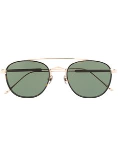 Cartier Eyewear солнцезащитные очки в круглой оправе с двойным мостом
