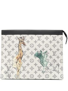 Louis Vuitton клатч Savane Voyage GM pre-owned из коллаборации с Chapman Brothers