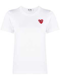 Comme Des Garçons Play футболка с вышивкой