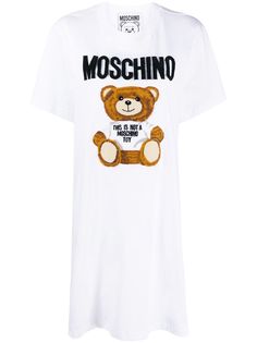 Moschino платье-футболка Teddy Bear