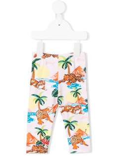Kenzo Kids легинсы с гавайским принтом