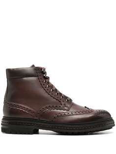 Santoni ботинки на шнуровке