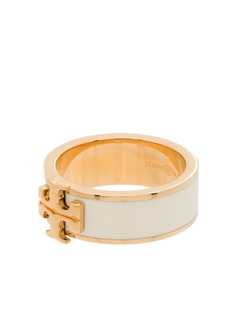 Tory Burch Kira enamel logo ring