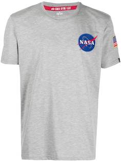 Alpha Industries футболка с нашивкой NASA