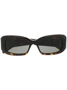 Saint Laurent Eyewear солнцезащитные очки в квадратной оправе черепаховой расцветки
