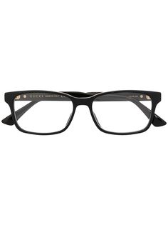 Gucci Eyewear очки в квадратной оправе с логотипом