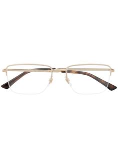 Gucci Eyewear очки в полосатой оправе с логотипом