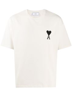 AMI Paris футболка с монограммой Ami De Coeur