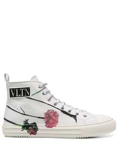 Valentino Garavani кроссовки с цветочным принтом и логотипом VLTN