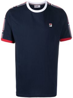 Fila футболка с полосками и логотипом