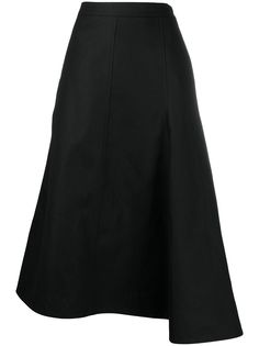 Jil Sander юбка А-силуэта асимметричного кроя