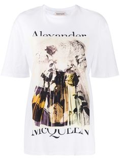 Alexander McQueen футболка с графичным принтом