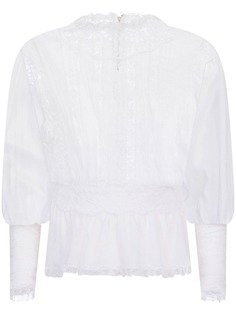Dolce & Gabbana кружевная блузка с прозрачными вставками