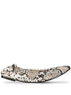 See by Chloé snake pattern ballerina shoes