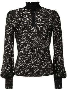 LAgence floral lace blouse