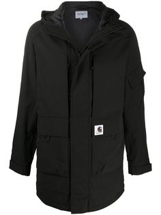 Carhartt WIP пальто с капюшоном и нашивкой-логотипом