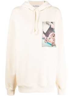 Acne Studios худи оверсайз с нашивкой