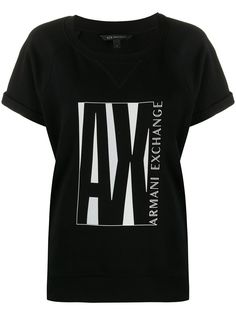 Armani Exchange футболка с логотипом AX