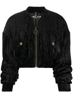 Versace Jeans Couture cropped bomber jacket