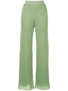 M Missoni knitted lurex trousers