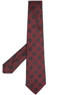 Kiton галстук с цветочным узором