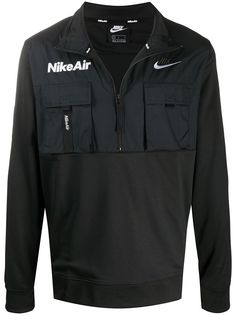 Nike толстовка Air Poly с воротником на молнии