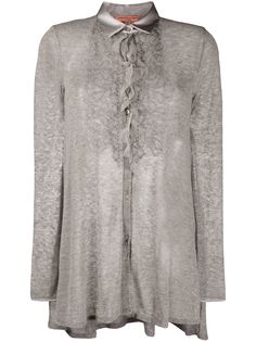 Ermanno Scervino блузка с кружевной отделкой
