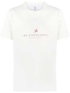 Brunello Cucinelli футболка с надписью