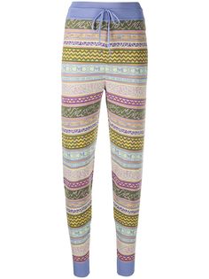 M Missoni брюки с кулиской и геометричным узором