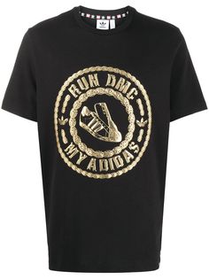 adidas футболка с логотипом и эффектом металлик