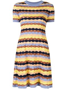 M Missoni scalloped knit dress