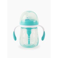 Бутылочка Happy Baby антиколиковая с ручками и силиконовой соской, полипропилен, с рождения, 180