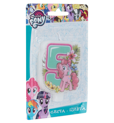 Свеча-цифра My Little Pony №5 4 см