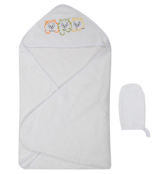 Комплект для купания Leader Kids полотенце и рукавица 75 х 100 см